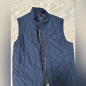 Men Brooks Brothers Quilted Vest Blue